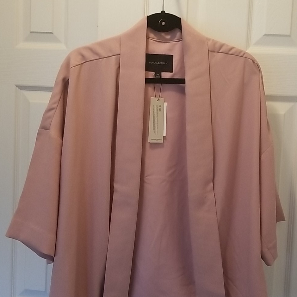 Banana Republic Open Front Shawl Collar Blazer